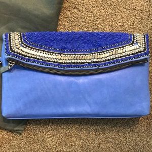 Vince Camuto beaded clutch purse